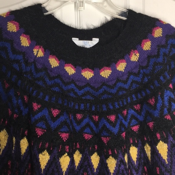 FINAL MARKDOWN LADIES’ NWOT Time and Tru Fair Isle Sweater (XXL) - Picture 2 of 12